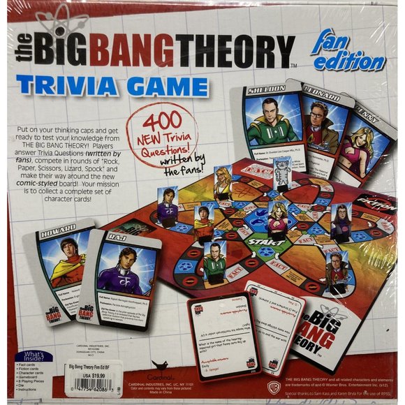 Big Bang Theory Trivia Game • Fan Edition Board Game • NIB • TV Show Party Fun - Picture 2 of 2